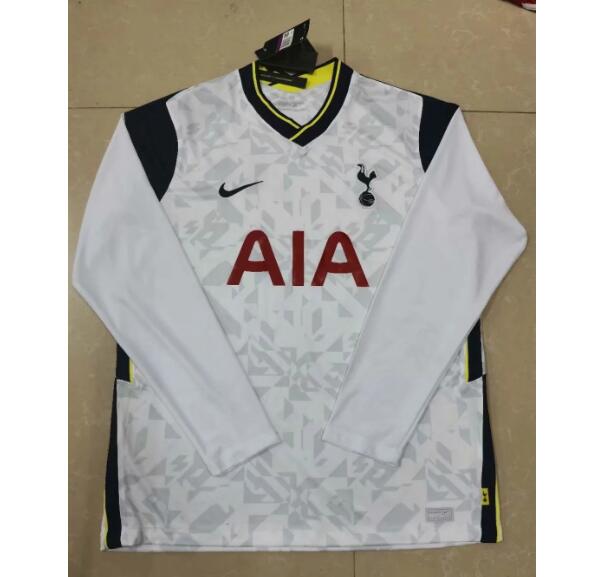 Tottenham Hotspur Long Sleeve Home Kit Soccer Jersey 2020/21